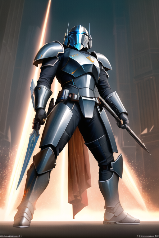 00056-2042670592-(extremely detailed CG unity 8k wallpaper), movie poster of elite (Beskar Steel pattern_1.6) intricate armor mandalorian in a ba.png